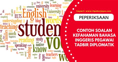 Maklumat lanjut pegawai tadbir diplomatik gred m41. Contoh Soalan Kefahaman Bahasa Inggeris Peperiksaan ...