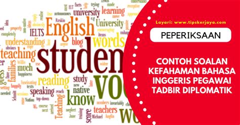 Apa itu pegawai tadbir diplomatik atau ptd? Contoh Soalan Kefahaman Bahasa Inggeris Peperiksaan ...