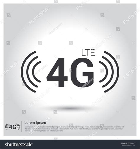 4g Lte Icon Pictogram Icon On Stock Vector Royalty Free 273944849