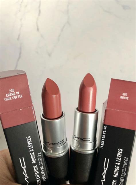 Mac Lipstick Shades Combos Creme In Your Coffee Vs Brave I Take