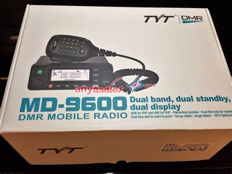 Tyt Md 9600 Dual Band Dmr Mobile Radio Walkie Talkie Two Way Radio