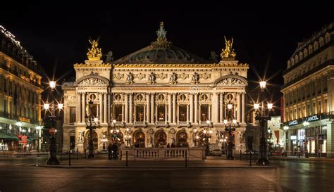 Opera House Grand Opera Opera Garnier At Night Paris France