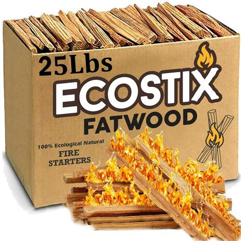 Eco Stix Fatwood Fire Starter Kindling Firewood Sticks Bulk Packaged