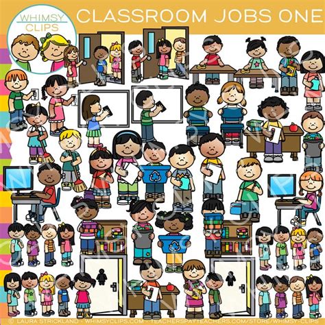 Classroom Jobs Clip Art Set One Images And Illustrations Whimsy