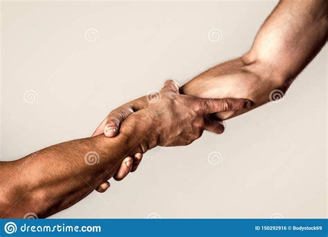 Helping Hand Outstretched Isolated Arm Salvation Close Up Help Hand