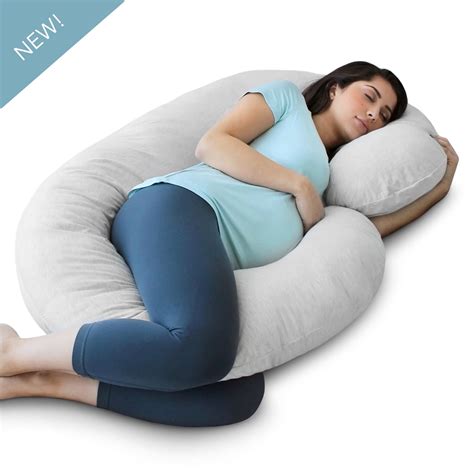 pregnancy pillow with pillow cover c shaped full body for pregnant women home furniture and diy