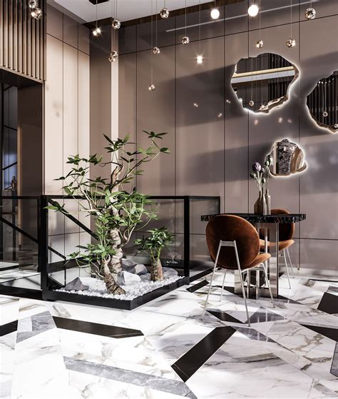 Interior Of Hotel In Luxury Modern On Behance In 2020 Mansion