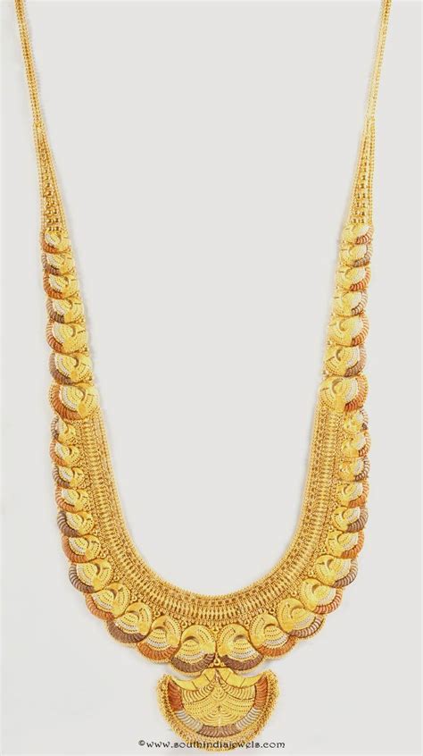 Gold Designer Long Necklace From Senthil Murugan Jewellers South