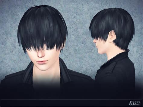 17 Trendiest Fringe Hairstyles Men Eyes Sims Hair Sims 4 Anime Sims