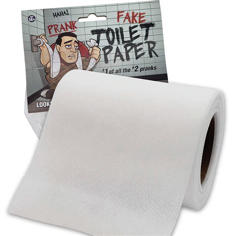 Buy No Tear Funny Prank Toilet Paper Impossible To Rip Fake Novelty