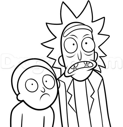 How To Draw Rick And Morty Drawings Rick And Morty Drawing Hello
