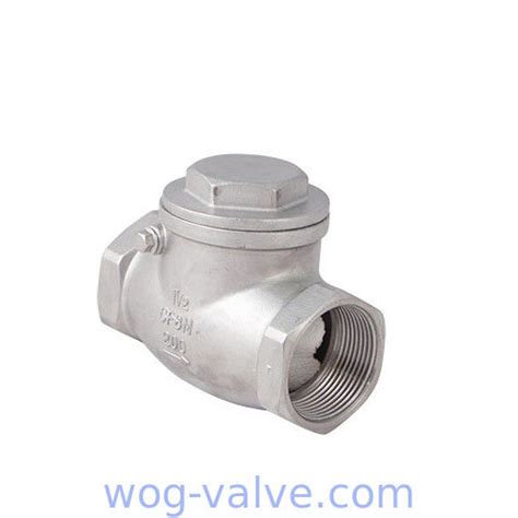 200 Wog Industrial Check Valve Bsp Screwed Swing Check Valve 2 Inch