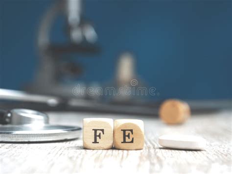 Periodic Word Iron On Wood Blocks Stock Photo Image Of Diagnosis