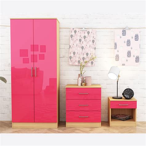 Dakota Pink Bedroom Set Bedroom