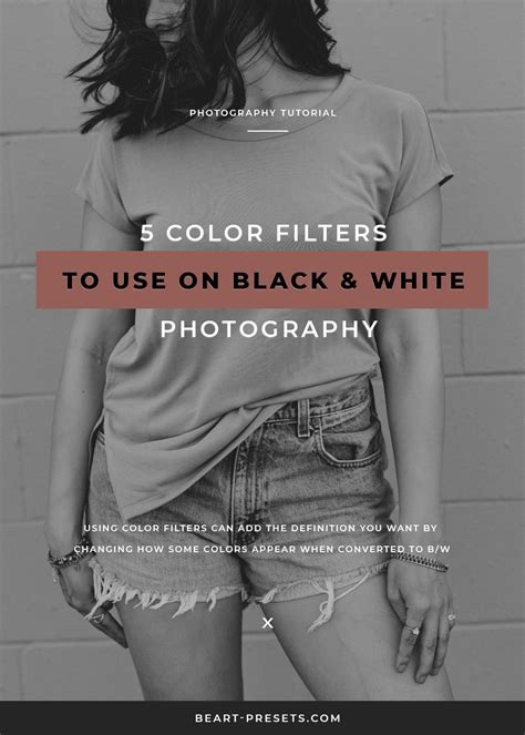 Five Color Filters To Use On Black And White Photography White