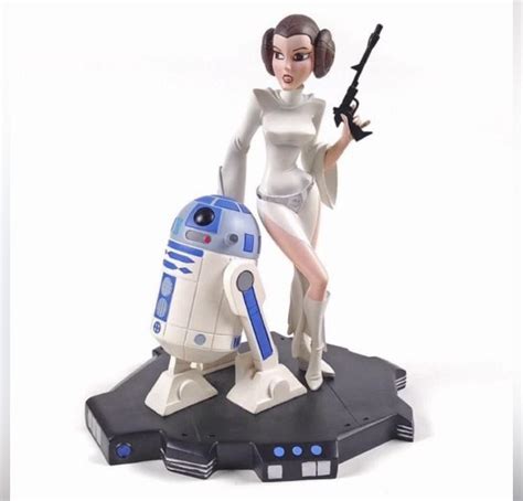 Gentle Giant Princess Leia And R2 D2 Star Wars Animated Maquette Hobbies And Toys Toys And Games