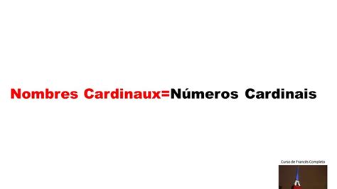 Números Cardinais Les Nombres Cardinaux Youtube