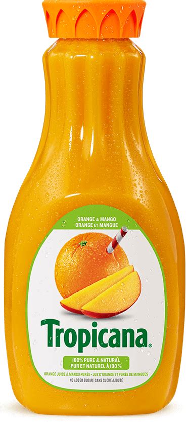 Tropicana® 100 Pure Orange Juice And Mango Purée Tropicanaca