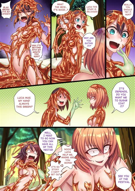 Rule 34 2girls Alraune Existence Ass Blue Eyes Boobs Brown Hair Comic Page Covered Covered