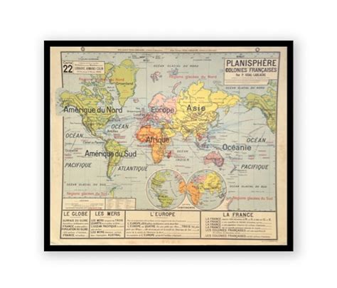 Original 1960s Map Of The World Architonic