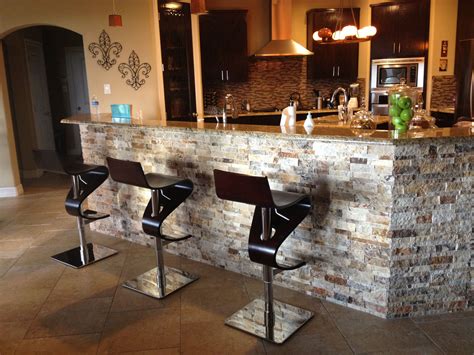 Arizona Tile 3d Stacked Stone Under Bar Kitchen Pinterest Bar