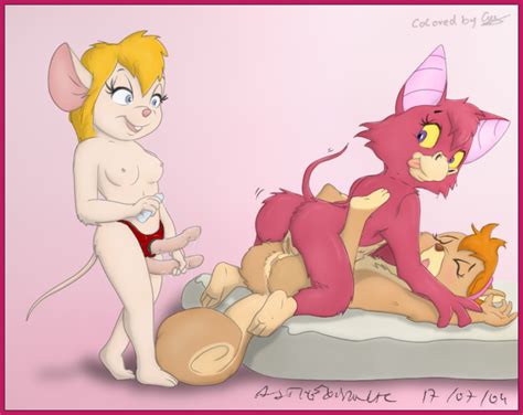 rule 34 asthexiancal chip n dale rescue rangers disney foxglove gadget hackwrench nipples