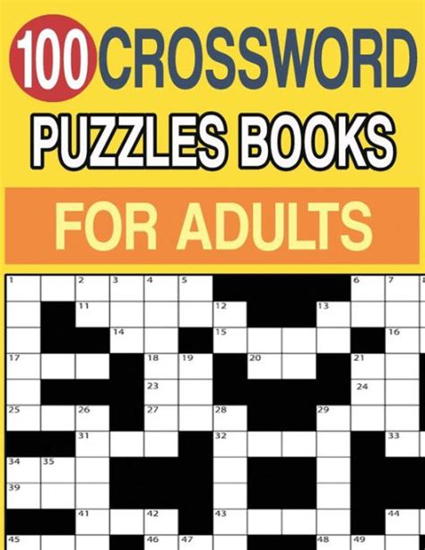 100 Crossword Puzzles Books For Adults Crossword Puzzle Book For