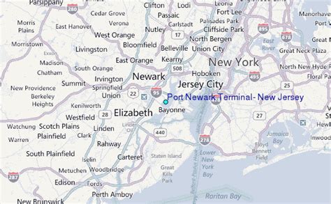 Port Newark Terminal New Jersey Tide Station Location Guide