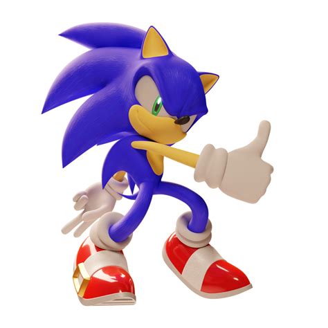 Sonic Thumbs Up Render By Lionfac3cat On Deviantart