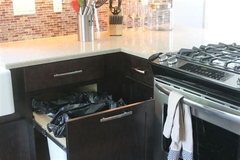 Well you're in luck, because here they. Under cabinet garbage in the kitchen | Kitchen, Kitchen ...