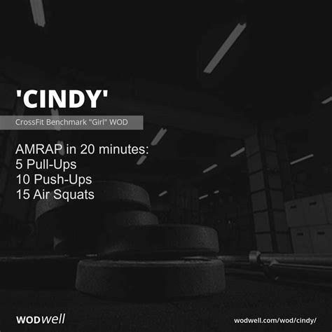 Cindy Workout Crossfit Benchmark Girl Wod Wodwell Crossfit