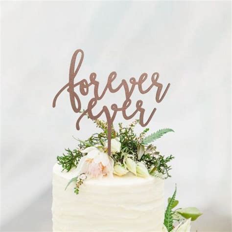 Forever Ever Wedding Cake Topper Forever Ever Cake Toppers Etsy