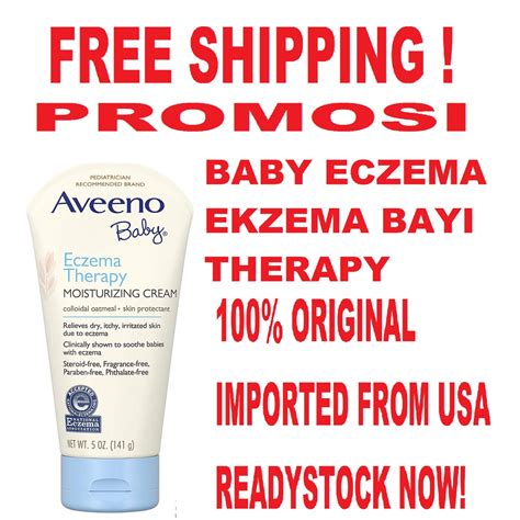Readystock Aveeno Baby Eczema Therapy Moisturizing Cream With Natural