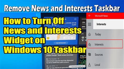 How To Disable Or Remove The News And Interests Widget On Windows YouTube