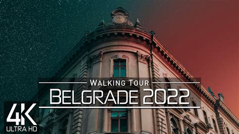 【4k 60fps】🇷🇸 Virtual Walking Tour 🚶 Belgrade Serbia 2022 🎧