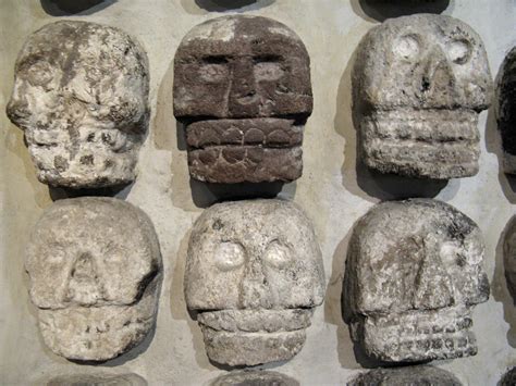 Aztec Skulls Templo Mayor Illustration Ancient History Encyclopedia