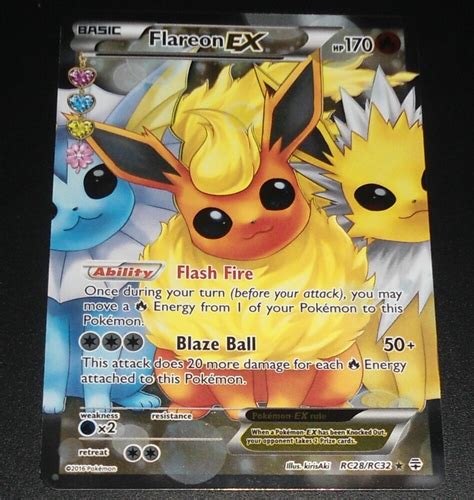 This pokémon is both rm type. Flareon EX RC28/RC32 XY Generations Radiant Collection FULL ART Pokemon Card | eBay