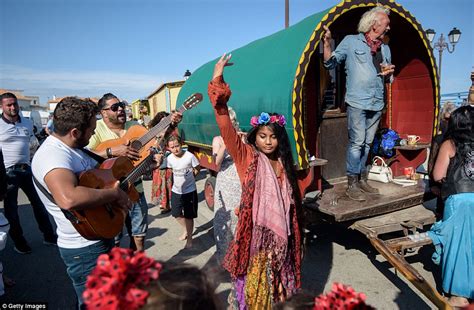 Roma Gipsies Descend On French Town In Colourful Caravans To Pay Homage