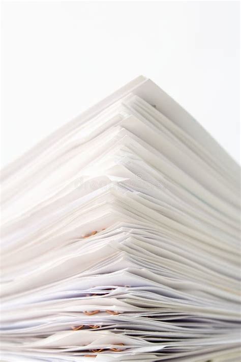Stack Of Papers Stock Photo Image Of White Paperwork 1787008