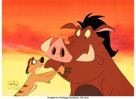 The Lion King Fans Can Bid On Timon And Pumbaa Production Cel