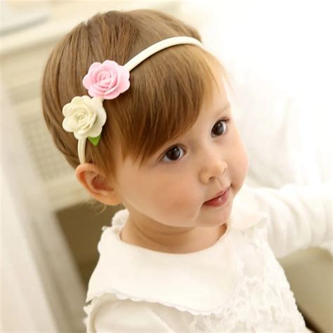 1 Pcs New Design Lovely Flowers Baby Hairbands Elastic Hair Bands Kids