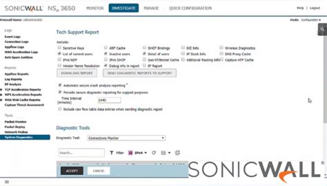 Sonicwall How To Use The Connections Monitor Tool