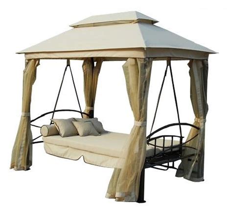 Dondolo da giardino a 3 posti in acciaio mod. Arredo per esterno gazebo con dondolo realizzato in ferro ...