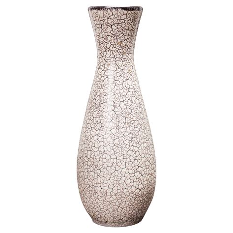 Jasba Keramik West German Mid Century Teal And Gray Glazed Ceramic Vase For Sale At 1stdibs