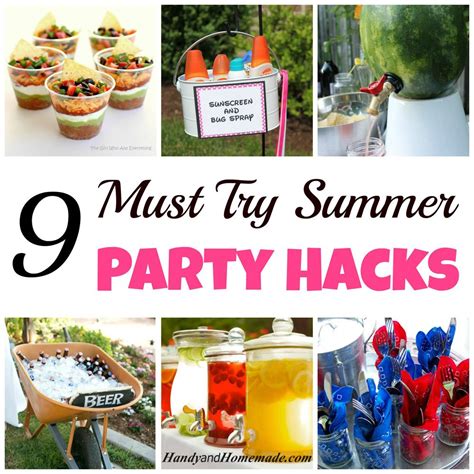 9 Outdoor Party Hacks And Ideas Summer Outdoor Party Party Hacks