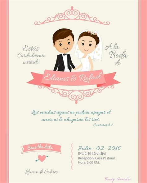 Diseño De Tarjeta Bodas Original Wedding Invitations Wedding
