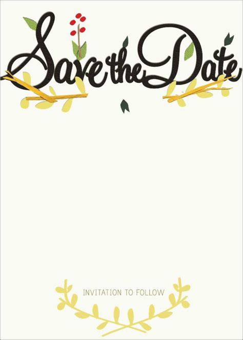 011 Save The Date Templates Word Free Template Ideas Party for Save The Date Te… in 2020 | Save ...