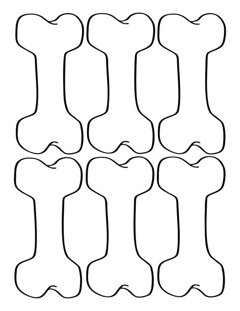 Free Printable Dog Bone Template Printable