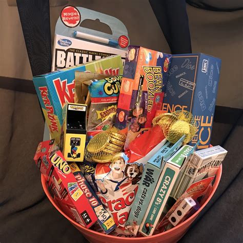 A cute christmas gift idea! Family Game Night Gift Basket
