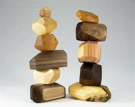 Tumi Ishi Wood Rock Balancing Blocks I Crave This